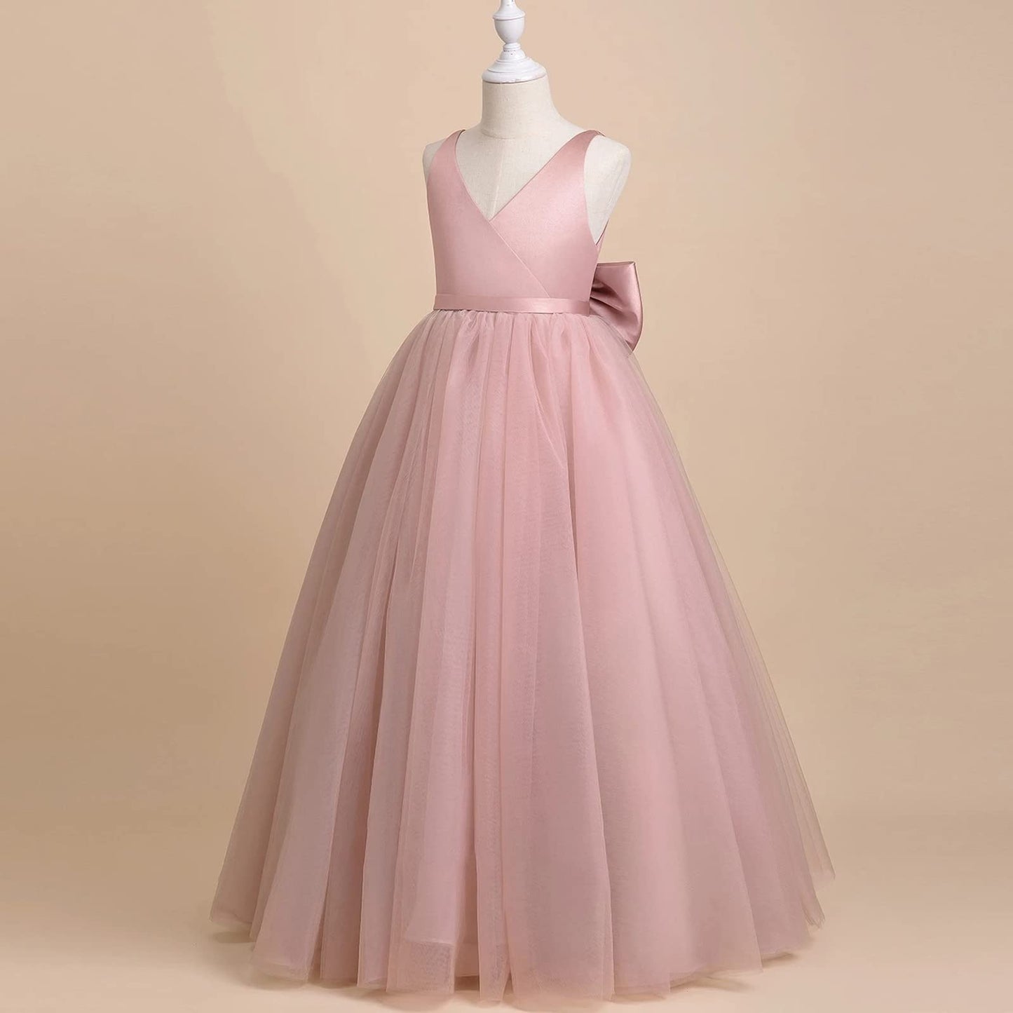 BABY PROUD PEACH COLOR FROCK WITH HAIR BAND