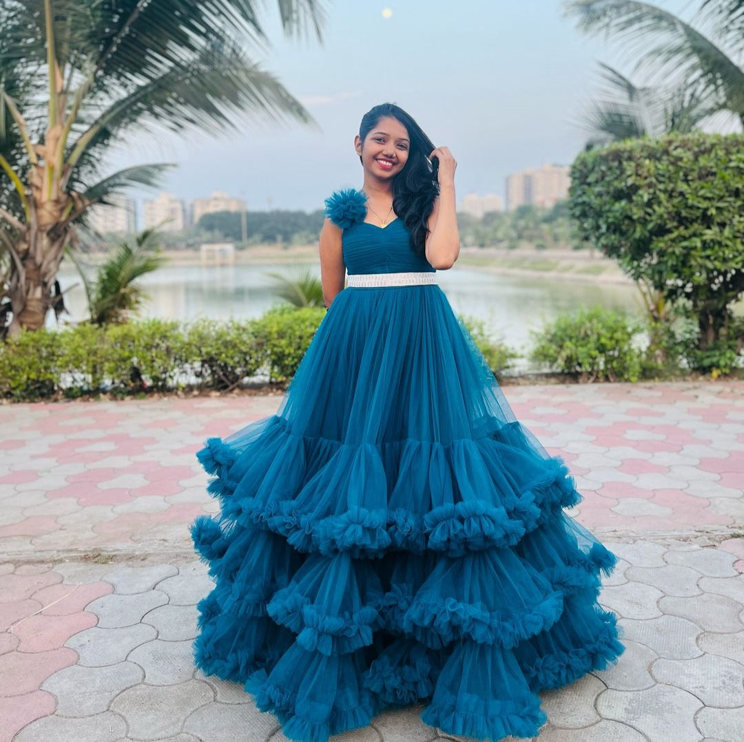 BABY PROUD PARTY WEAR WOMEN GOWN - Main Image