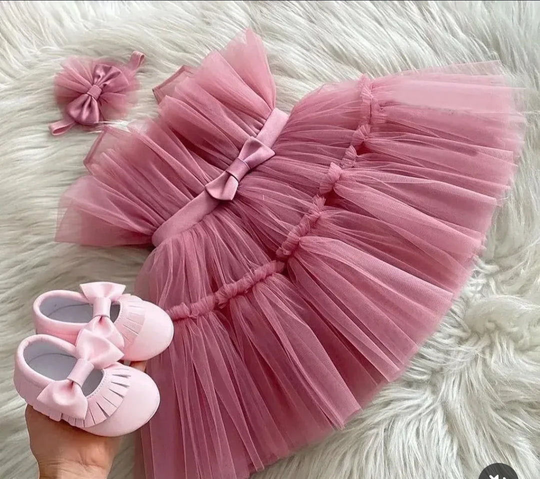 BABY PROUD PARTY WEAR FROCK