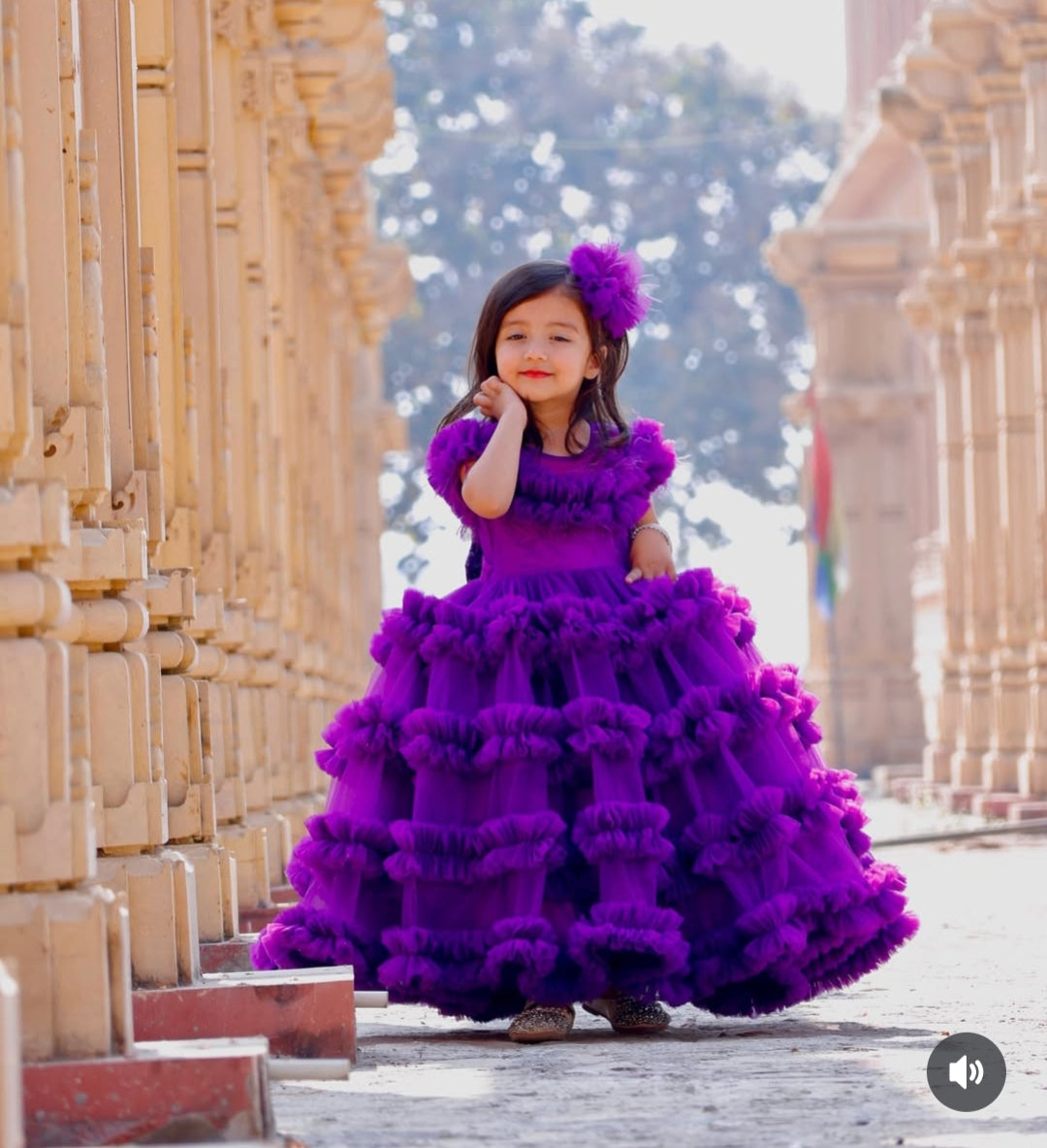 BABY PROUD PARTY WEAR FROCK
