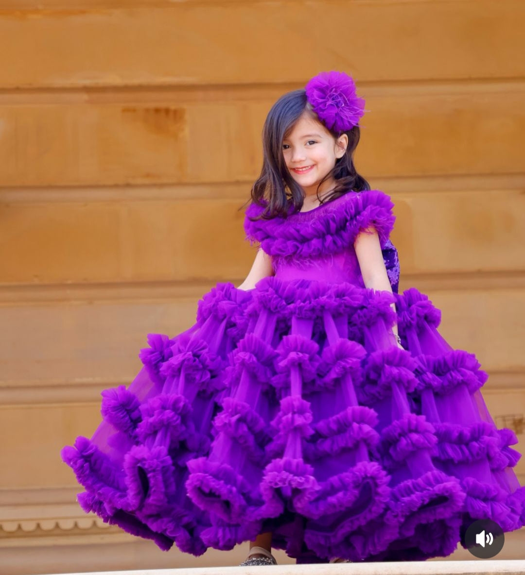 BABY PROUD PARTY WEAR FROCK
