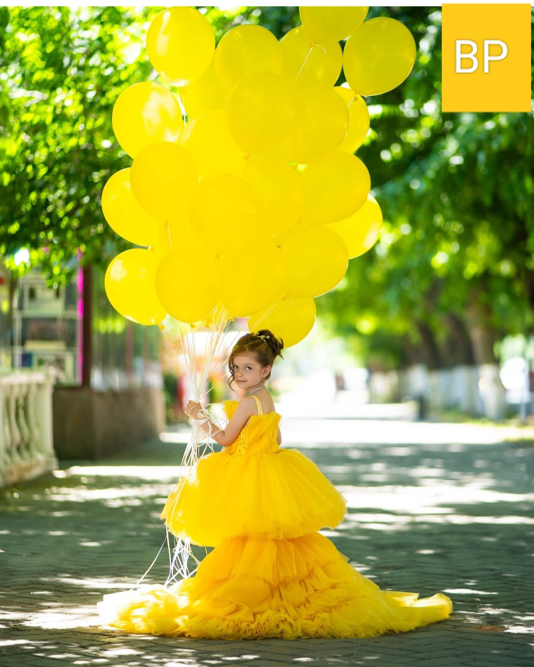 BABY PROUD PARTY WEAR FROCK WITH TAIL