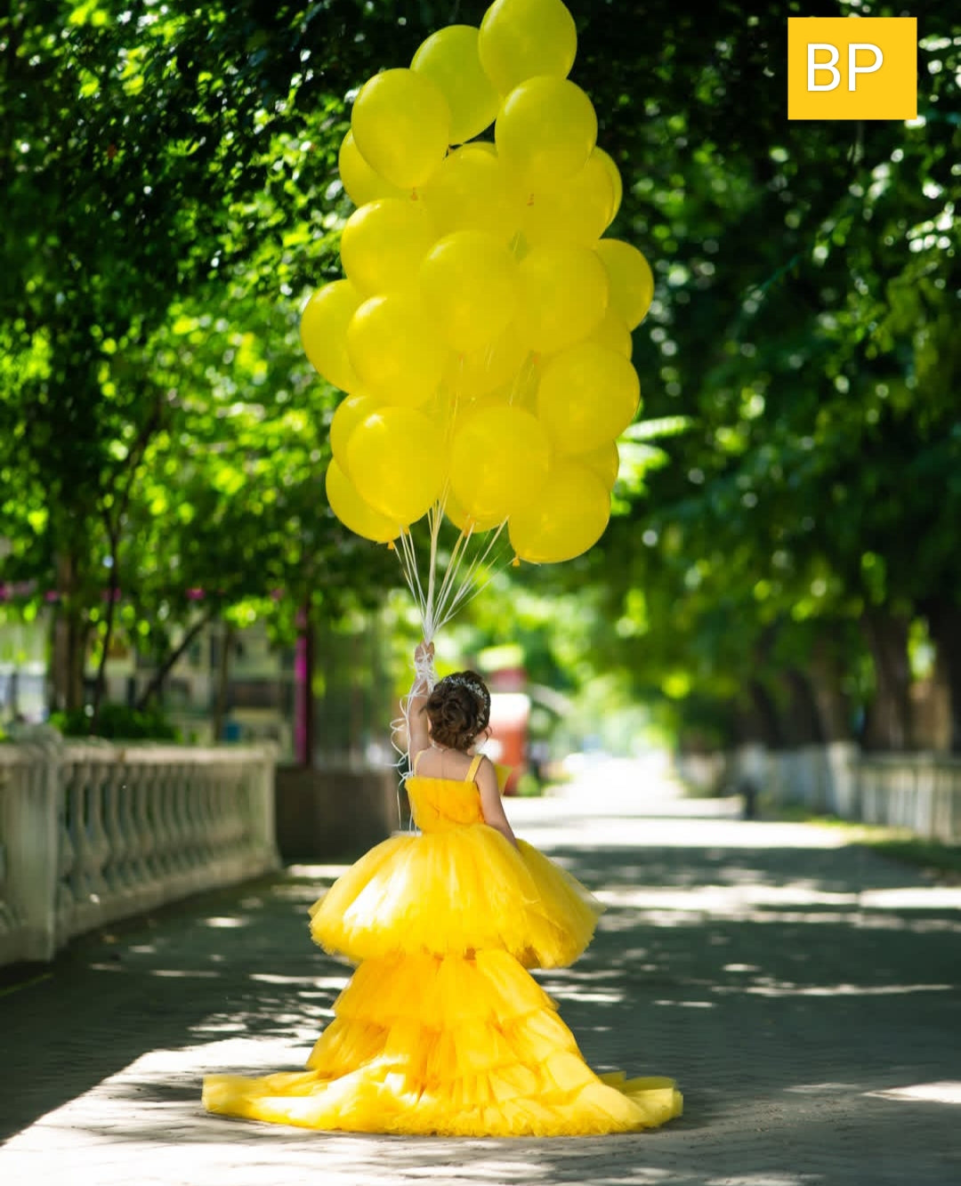 BABY PROUD PARTY WEAR FROCK WITH TAIL