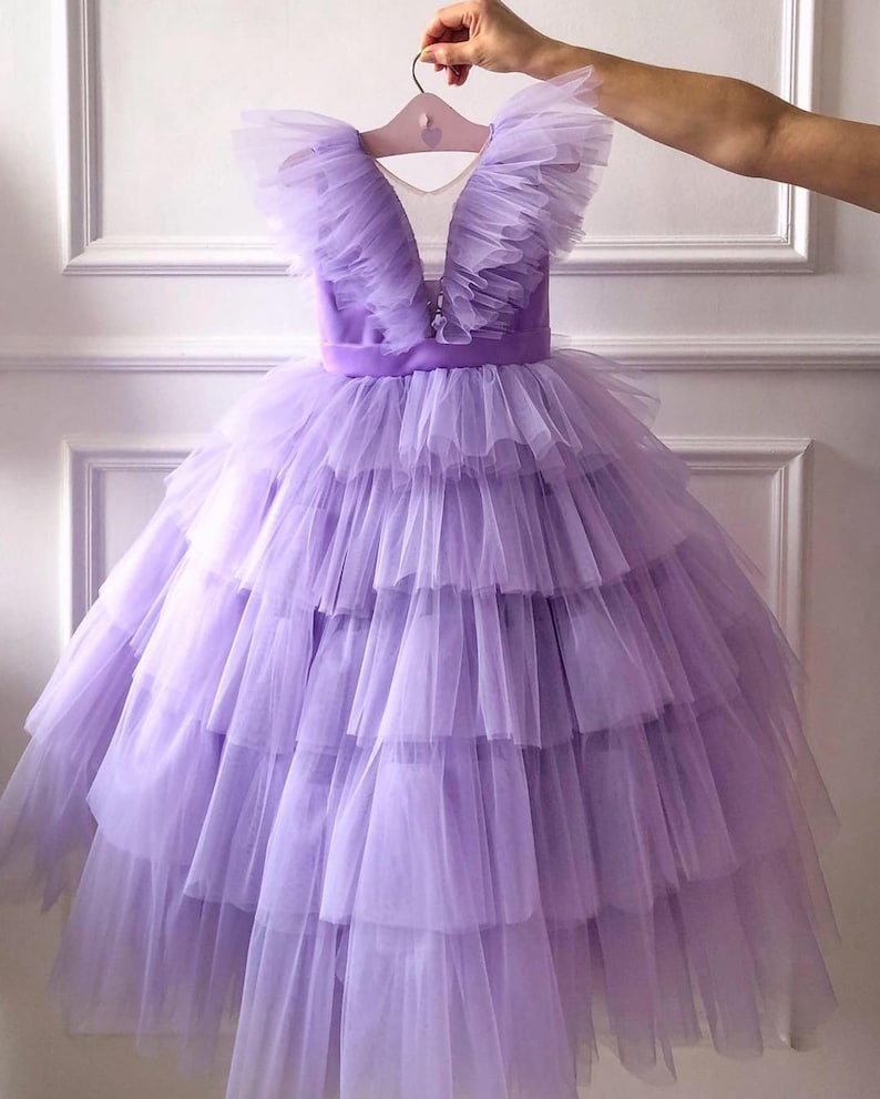 BABY PROUD PURPLE COLOR FROCK WITH HAIR BAND