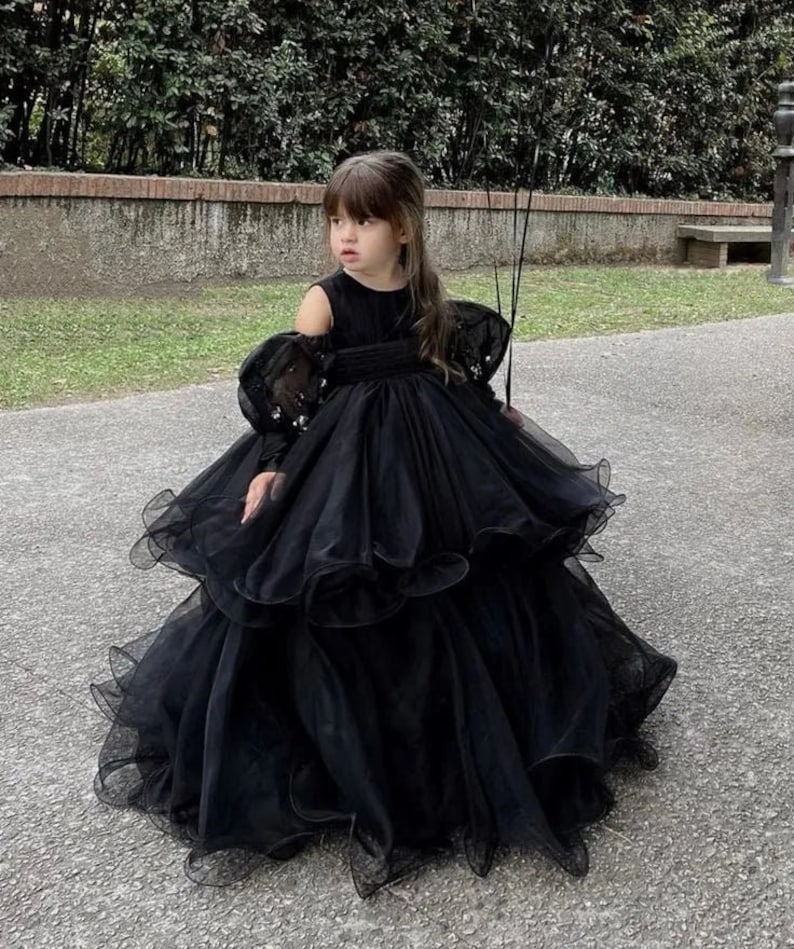 Birthday Dress Baby Frock Black Party Wear Black Frock For Baby