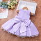 Beautiful Birthday Party Frock Dress Hair Band & Shoes