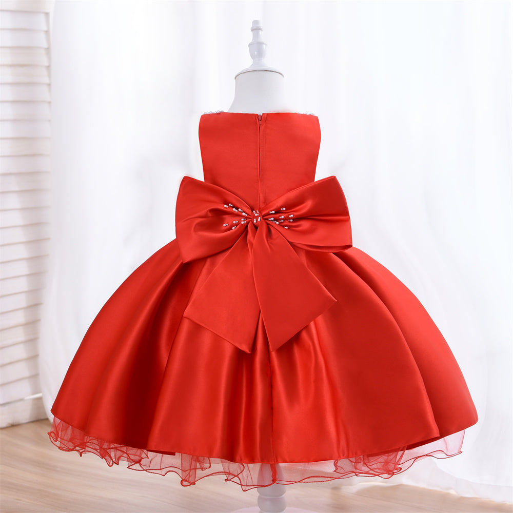 Beautiful Birthday Party Frock Dress Hair Band & Shoes