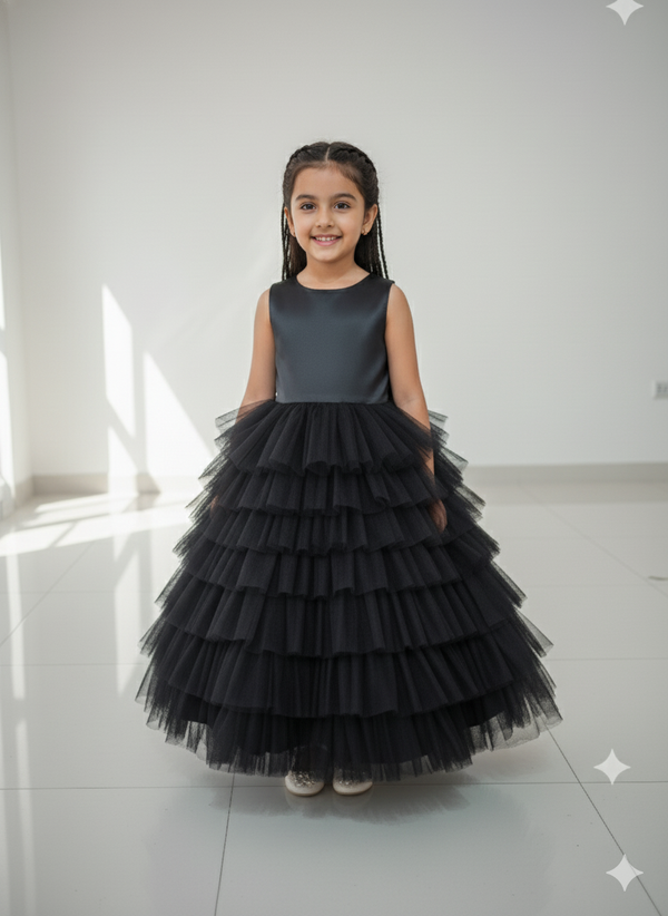 🎀 Party Wear Net Gown – Princess Style