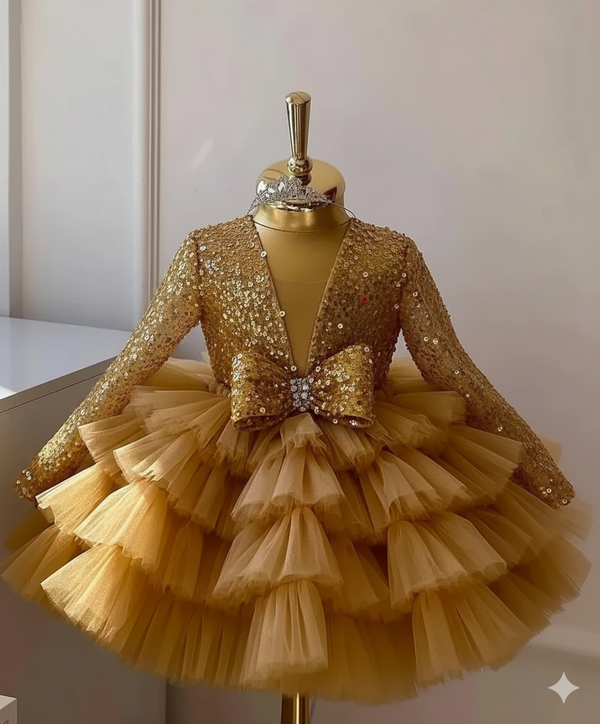 Baby proud party wear frock with full sets