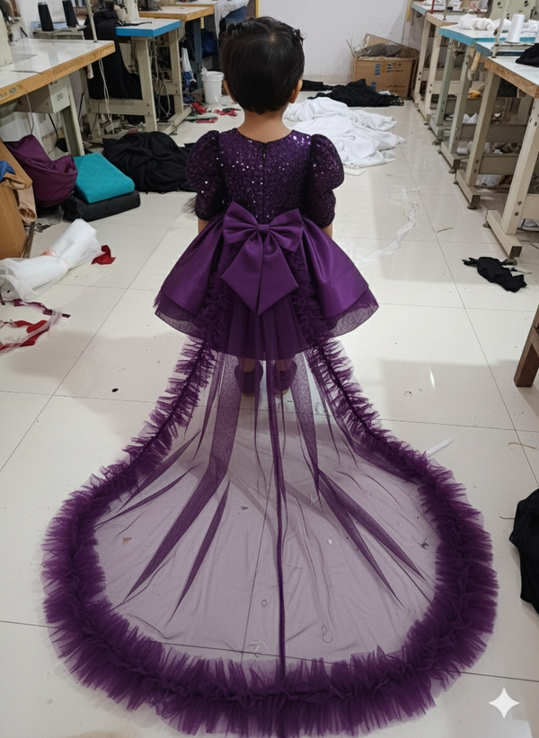 👗 Embellished Partywear Frock Set for Girls 👑