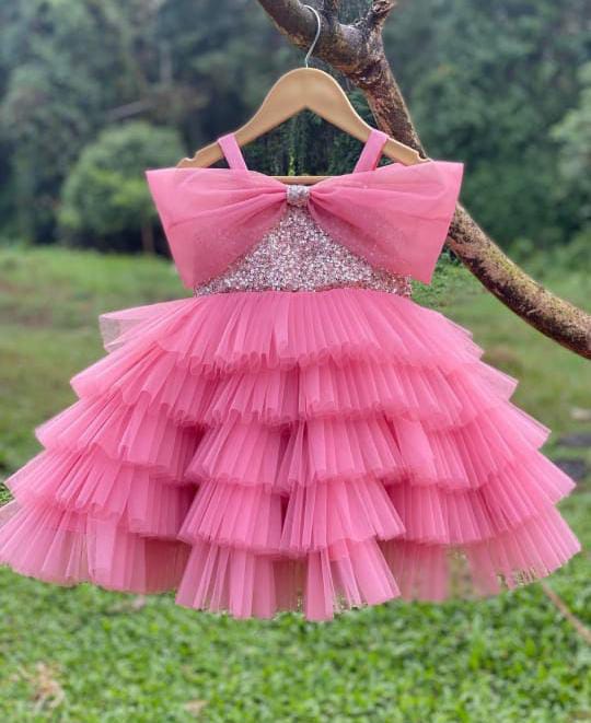 BABY PROUD PARTY WEAR FROCK
