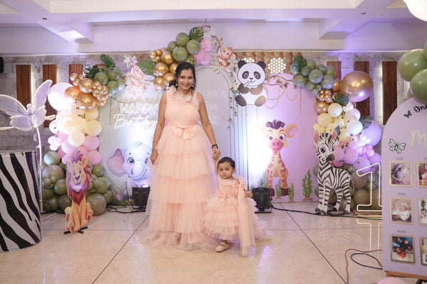 Baby proud party wear mom & daughter combo