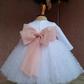 BABY PROUD WHITE COLOR FROCK WITH HAIR BAND