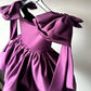 BABY PROUD WINE COLOR FROCK WITH HAIR BAND