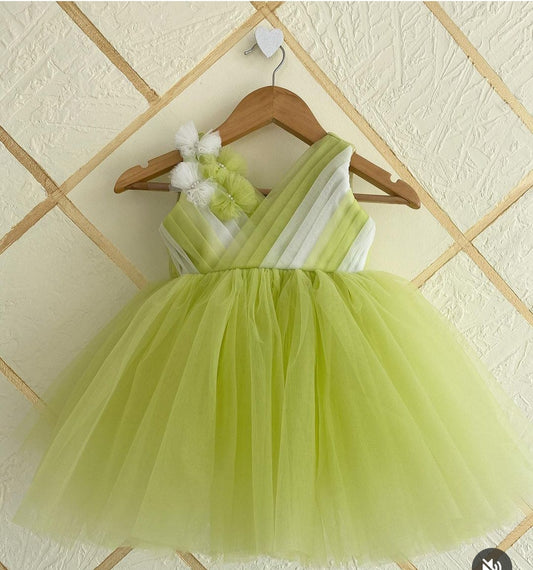 MultyColor Net Party Wear Kids Baby Frock