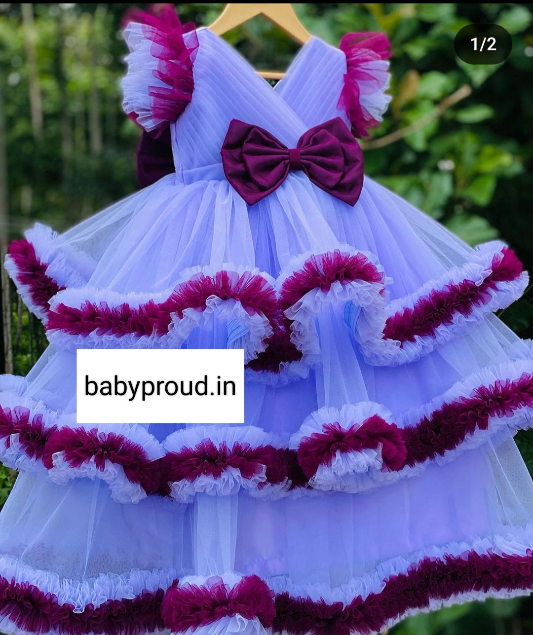 BABY PROUD PARTY WEAR GOWN