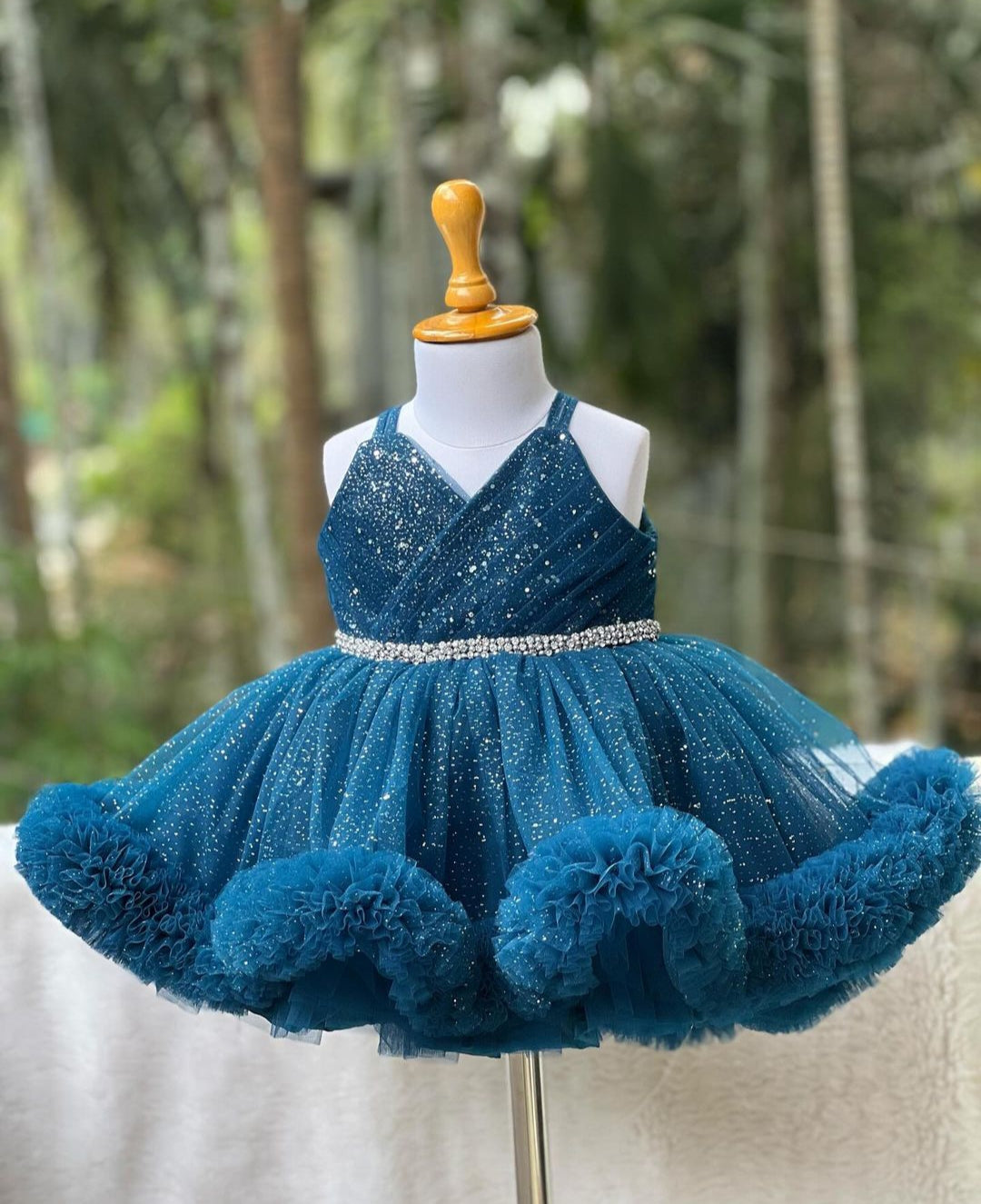 BABY PROUD PARTY WEAR FROCK HIGH AND LOW