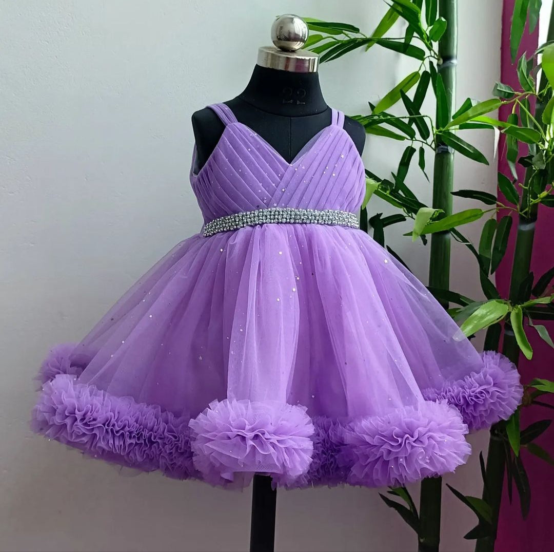 BABY PROUD PARTY WEAR FROCK