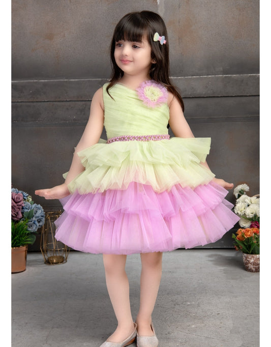 BABY PROUD KIDS PARTY WEAR FROCK