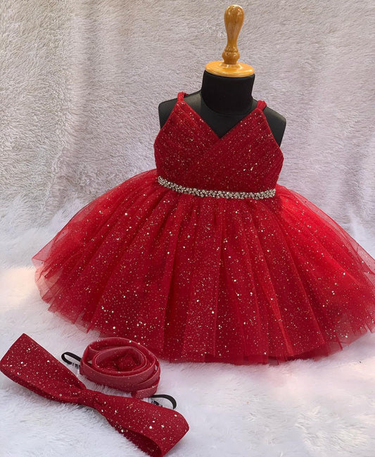 BABY PROUD PARTY WEAR FROCK