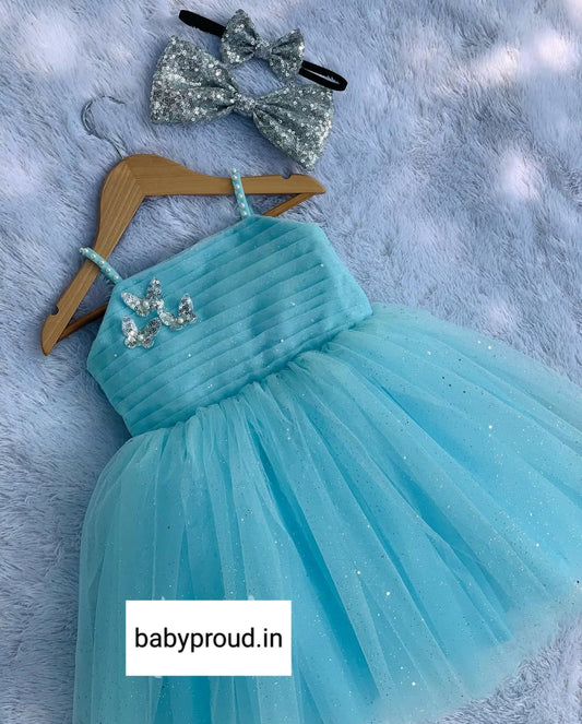 BABY PROUD PARTY WEAR FROCK