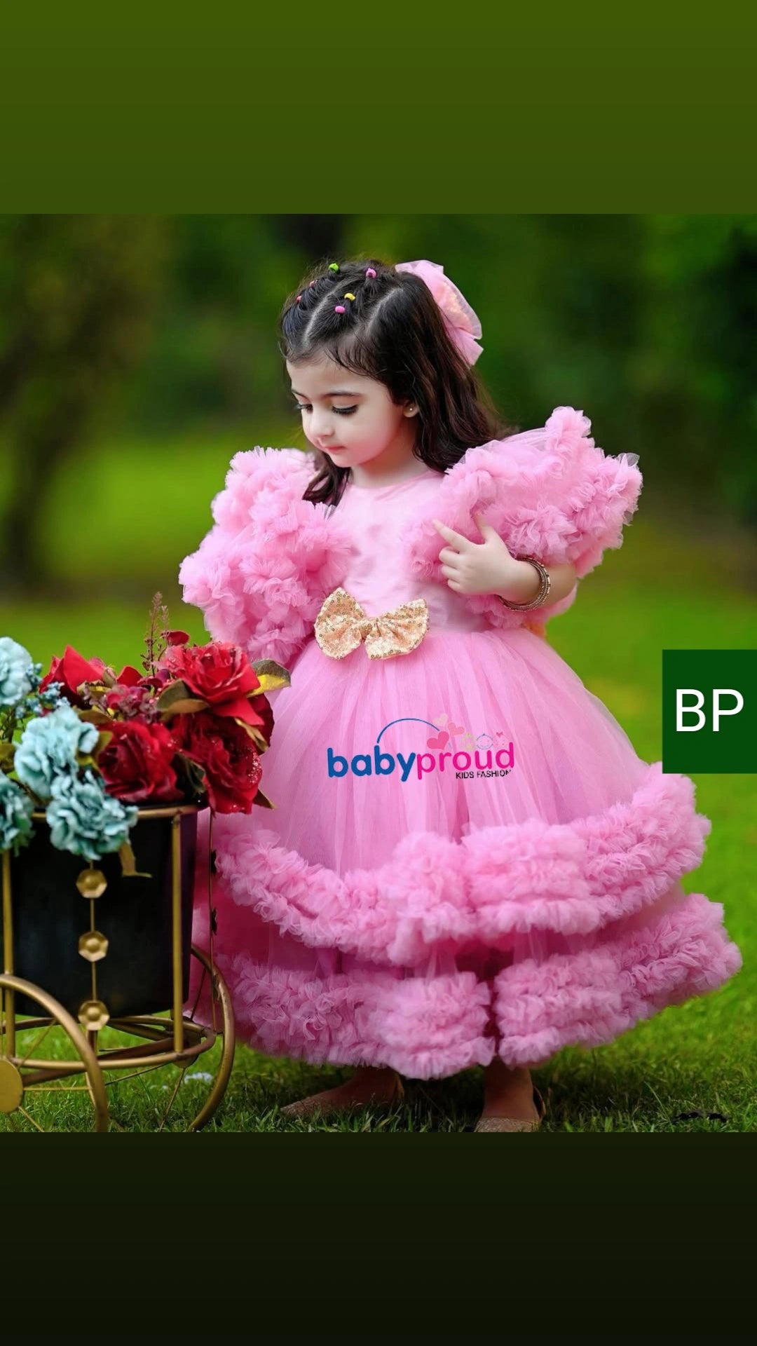 baby proud party wear gown