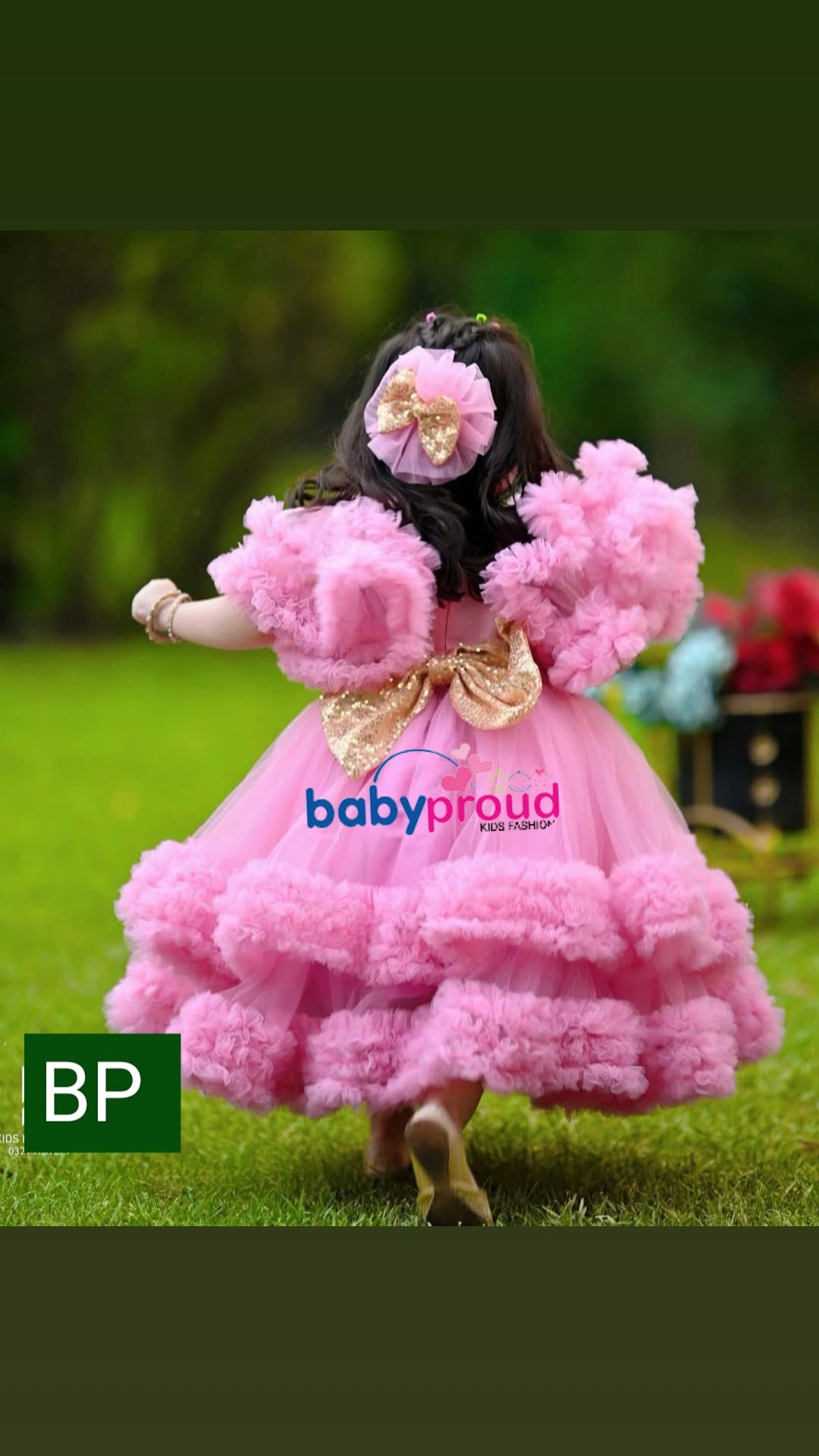 baby proud party wear gown