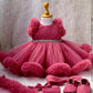BABY PROUD PARTY WEAR FROCK ,WITH SHOES, HAIR BAND AND TAIL
