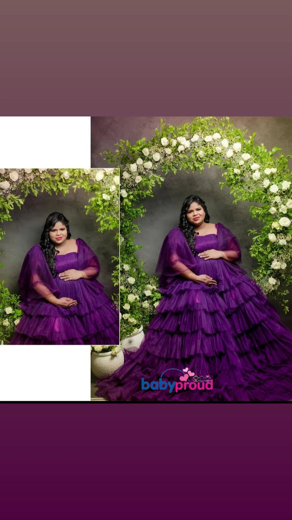 Elegant Maternity Gown – Embrace Comfort &amp; Style