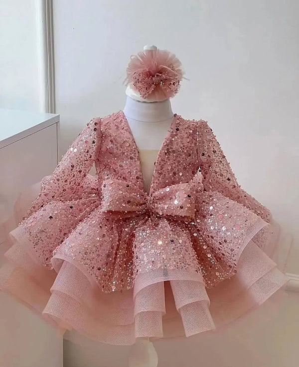 Baby proud party wear frock with full sets