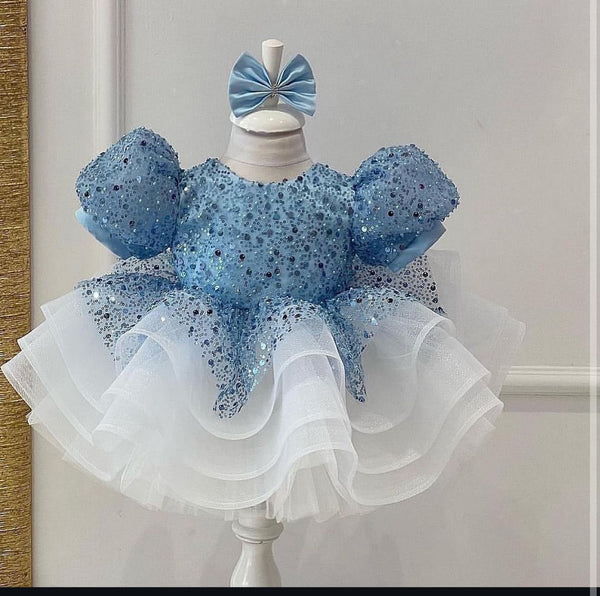 Baby proud party wear frock with full sets