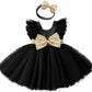 Baby Proud Black Color Kids Girls Dress