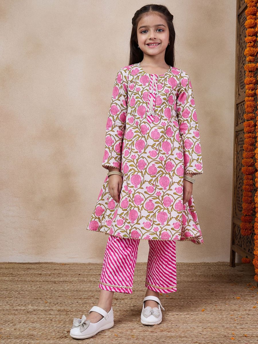 JANASHYA KIDS COTTAN KURTI SET