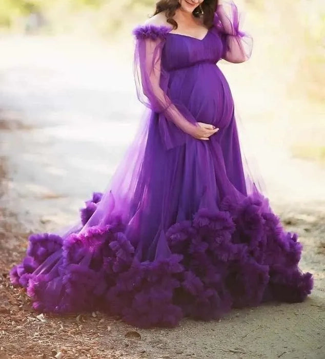 Elegant Maternity Gown – Embrace Comfort &amp; Style