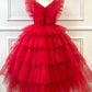 BABY PROUD RED COLOR FROCK WITH HAIR BAND