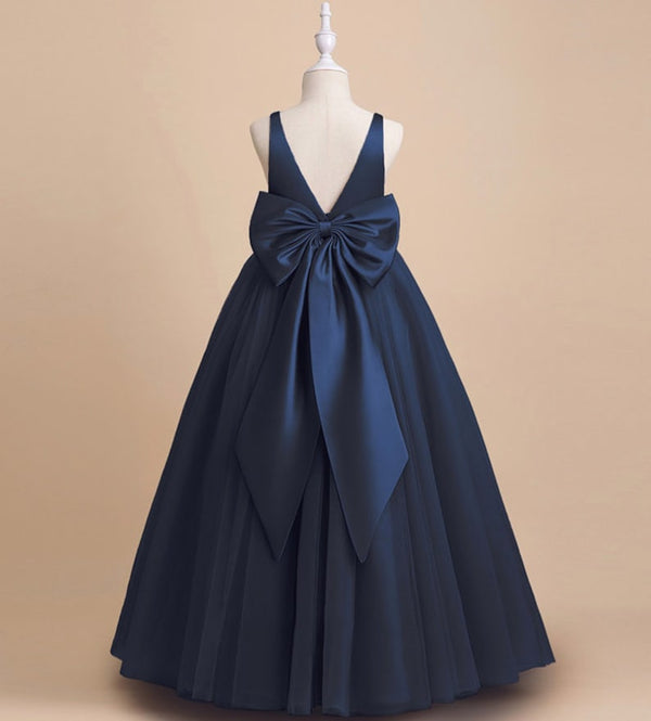 Neavy Blue Color Net Party Wear Kids Baby Frock
