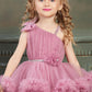 Babyproud Peach Net Sparkle Kids Girls Party Dress