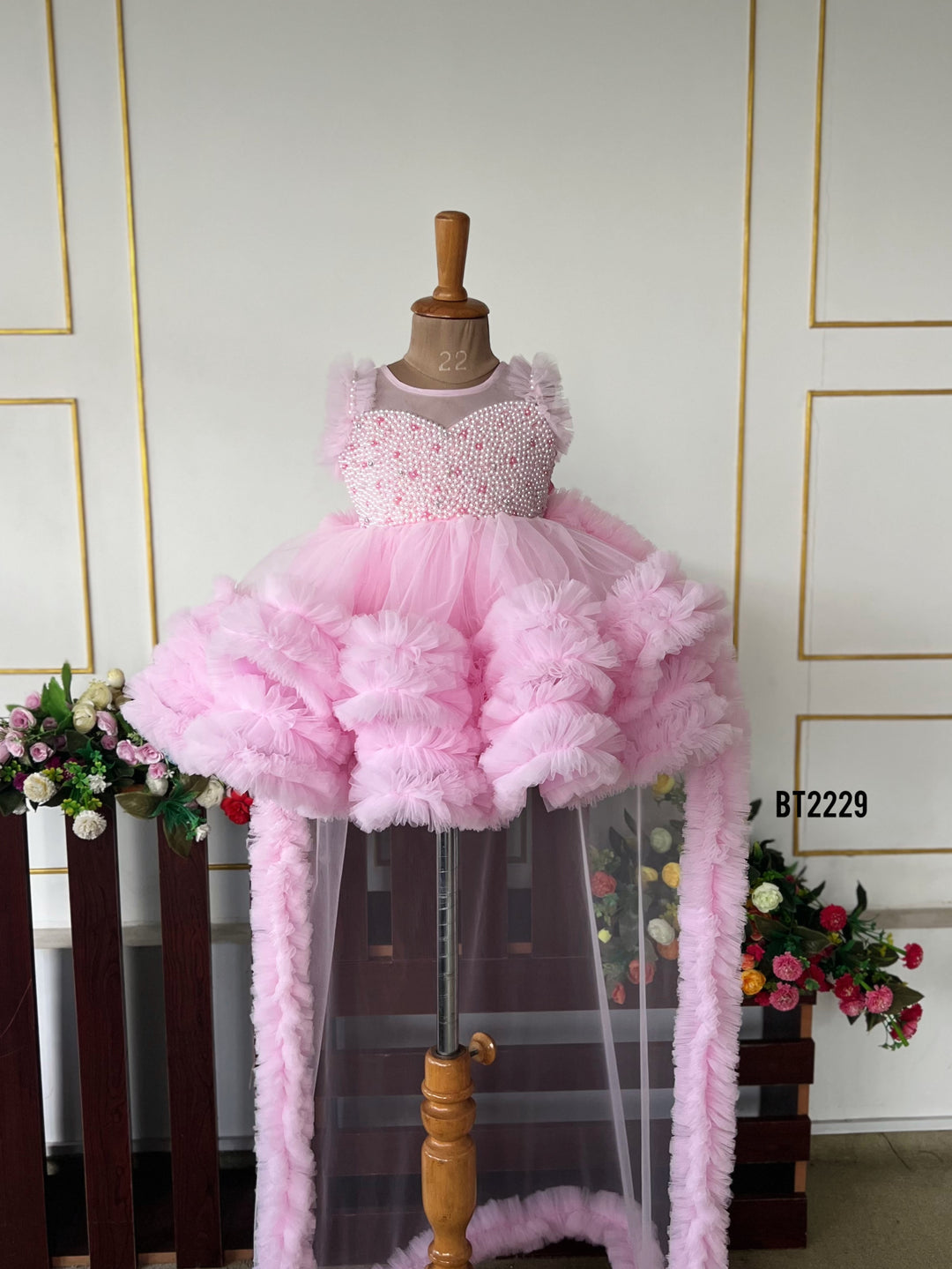 BABY PROUD PARTY WEAR FROCK