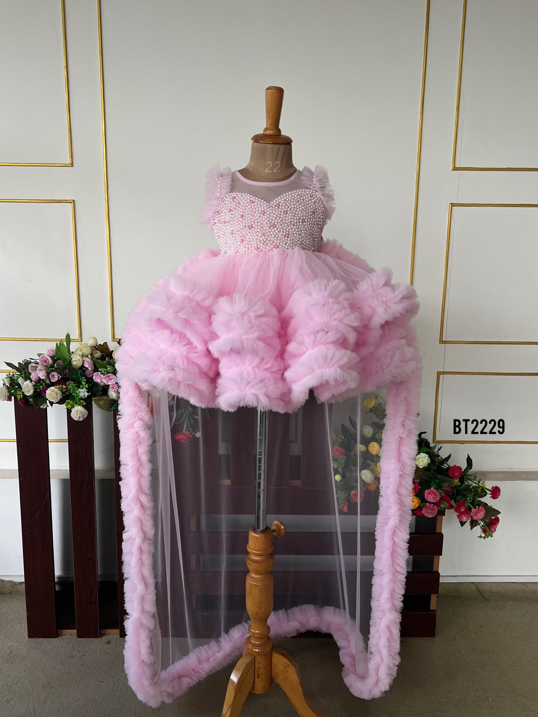 BABY PROUD PARTY WEAR FROCK