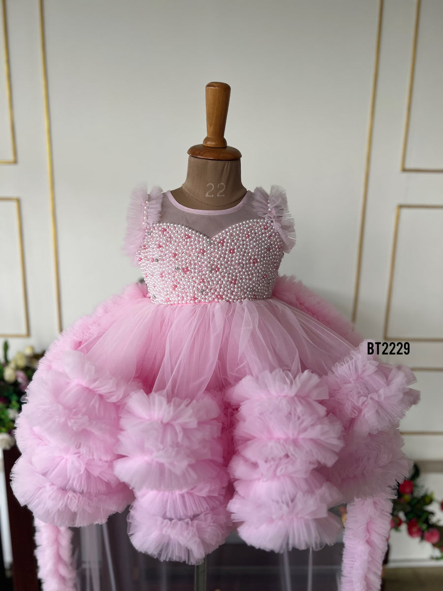 BABY PROUD PARTY WEAR FROCK