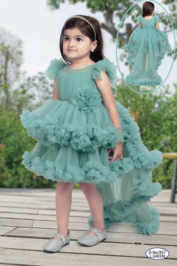 BABY PROUD PARTY WEAR FROCK