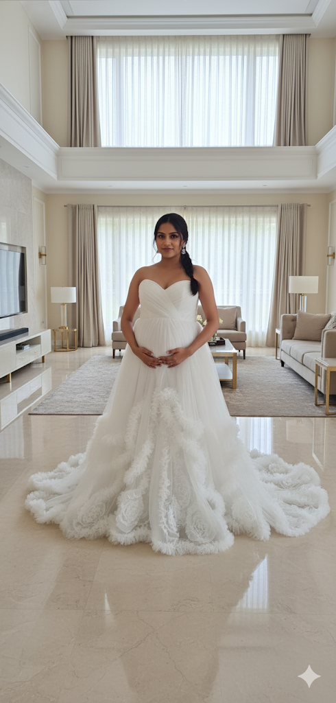 Elegant Maternity Gown – Embrace Comfort & Style