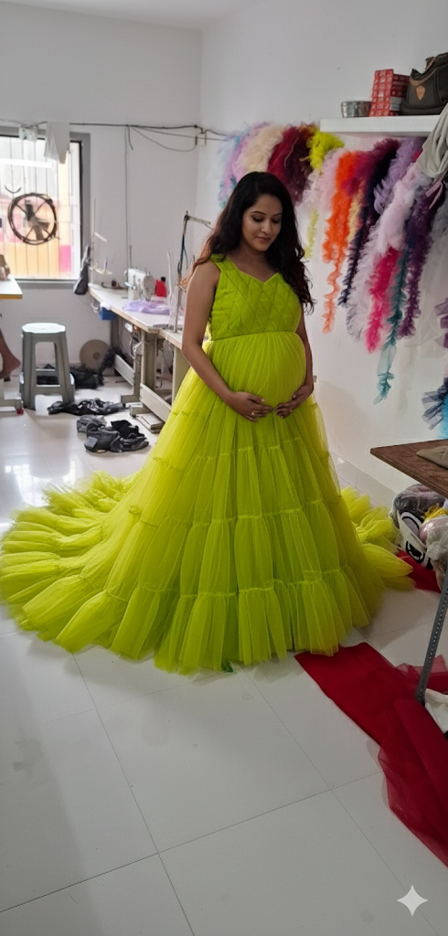 BABY PROUD METERNITY GOWN TRANDING LOOKS
