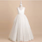 White Color Net Party Wear Kids Baby Gown
