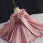 BABY PROUD DARK PEACH COLOR FROCK WITH HAIR BAND