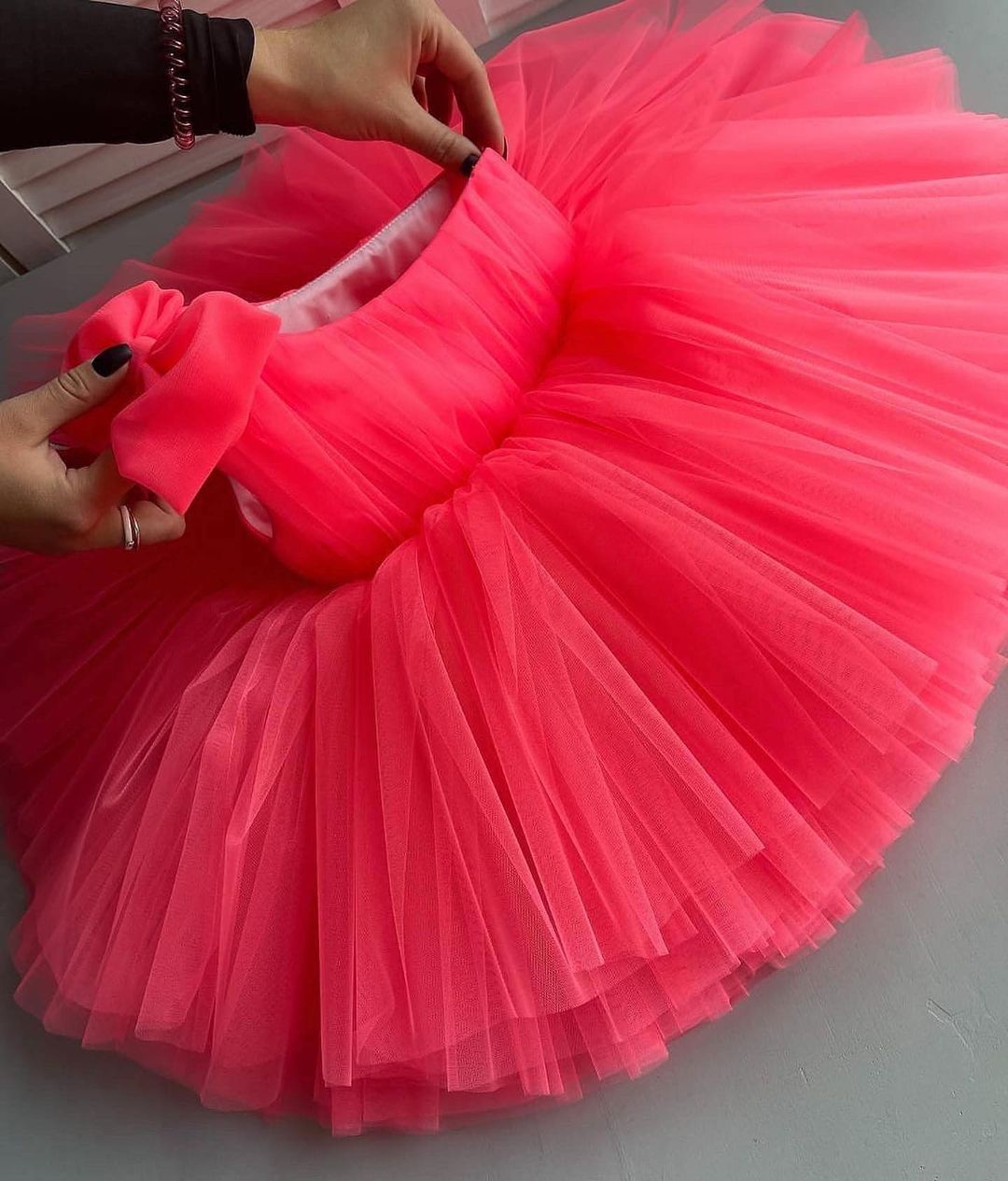 BABY PROUD PINK COLOR FROCK WITH HAIR BAND